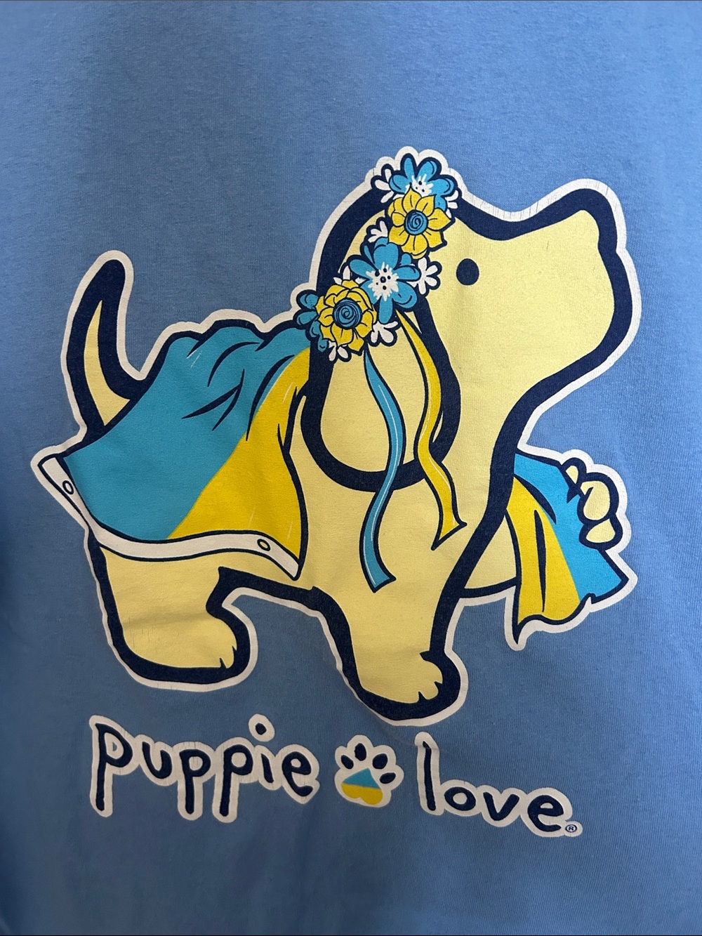 Puppie Love Blue Graphic Tee - Picture 2 of 4